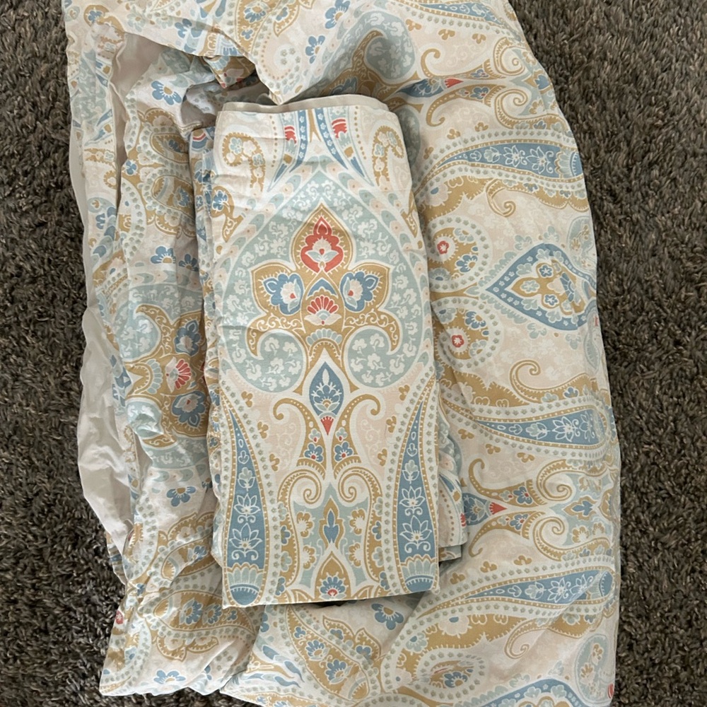Queen duvet with 2 matching shams